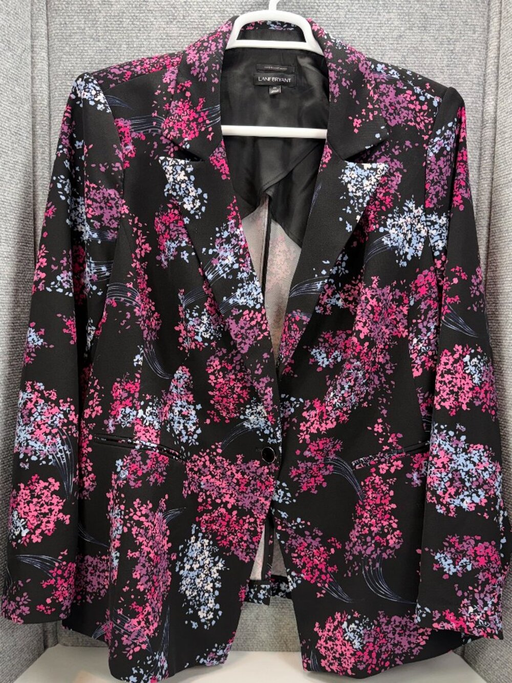 Lane Bryant “The Bryant Blazer” Women's Plus Size 24 Floral Stretch Blazer